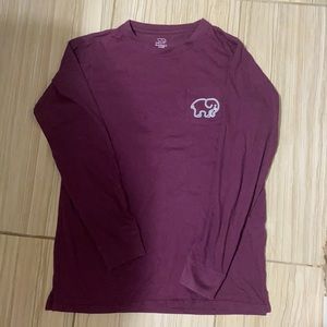 ivory ella purple long sleeve tee